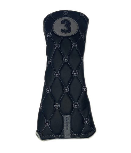 NEW TaylorMade Golf Patterned Black 3 Fairway Wood Headcover