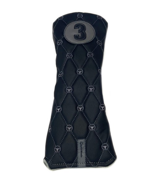 NEW TaylorMade Golf Patterned Black 3 Fairway Wood Headcover