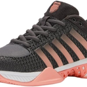 *NIB* WOMEN'S K-SWISS EXPRESS LIGHT PICKLEBALL SHOES (ASPHALT/PEACH) #96563-036