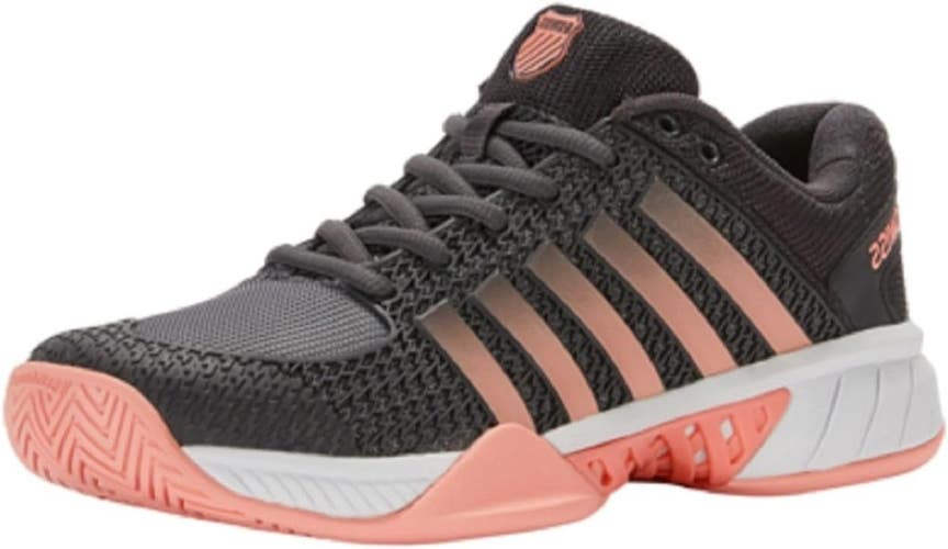 *NIB* WOMEN'S K-SWISS EXPRESS LIGHT PICKLEBALL SHOES (ASPHALT/PEACH) #96563-036