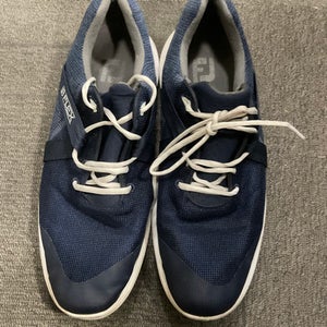 Used Foot Joy FLEX Mens Golf Shoes Navy Blue Senior 11.5 11614-S000223317