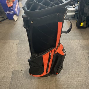 Used BLACK AND ORANGE STAND BAG Mens Stand Bag Black And Orange 11614-S000223281