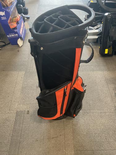 Used BLACK AND ORANGE STAND BAG Mens Stand Bag Black And Orange 11614-S000223281