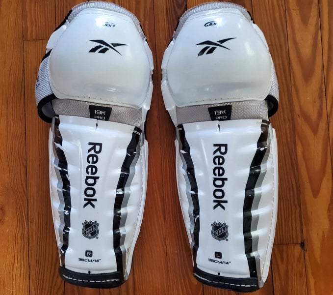 Senior Reebok 19K 14" Shin Pads Pro Stock NHL