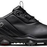 New Foot Joy Tour Alpha 55507 Mens 7.5 Wide Golf Shoes Black 11692-S000142798