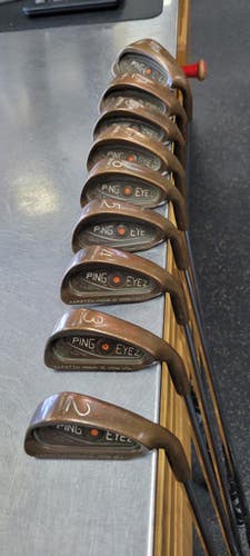 Used Ping EYE 2 BERYLIUM ORANGE DOT 2-W Mens Iron Set RH 2I-PW 11497-S000152888