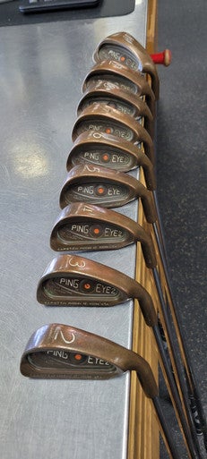 Used Ping EYE 2 BERYLIUM ORANGE DOT 2-W Mens Iron Set RH 2I-PW 11497-S000152888