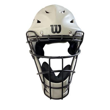 Used Wilson CATCHERS HELMET Catchers Helmet w/Mask White XL 11760-S000083073