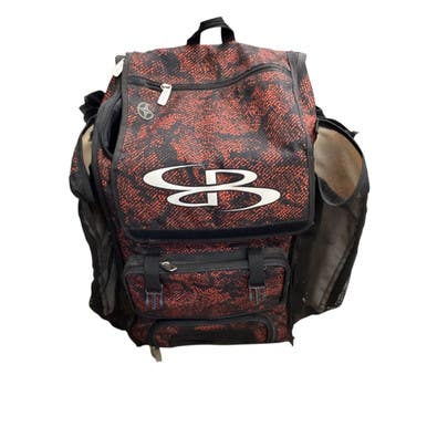 Used BoomBah WHEELED CATCHERS BAG BB/SB Player Wheeled Bag Orange 11760-S000083070