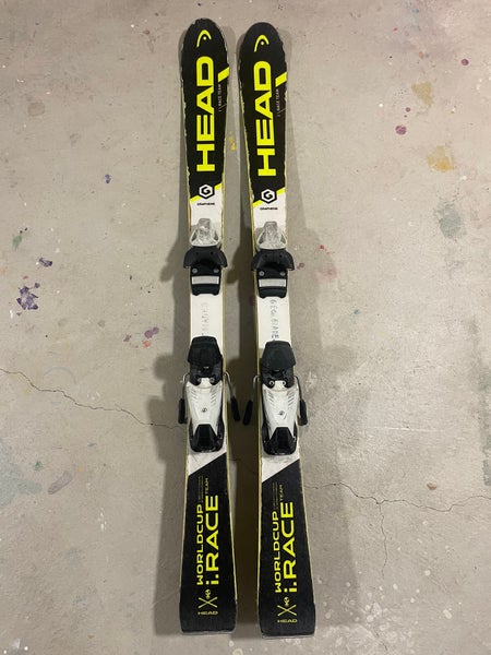 HEAD 120 cm World Cup iRace Team Skis With Bindings (Used)