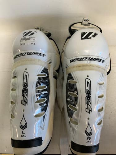 Used WinnWell GX-4 Senior Shin Guards White 14" 11823-S000034888