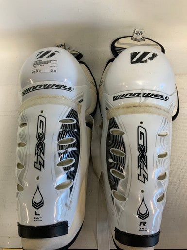 Used WinnWell GX-4 Senior Shin Guards White 14" 11823-S000034888