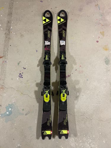 Fischer RC4 World Cup SL 125 cm Racing Skis With Bindings (Used)