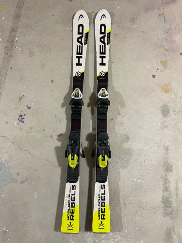 HEAD World Cup Rebels i.SL RD Team 132 cm Racing Skis With Bindings (Used)