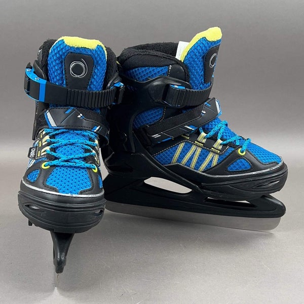 Oxelo Fit5 Jr. Size 3.5-6 Adjustable Ice Skates