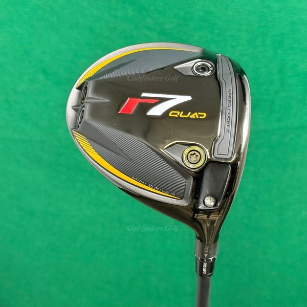 TaylorMade r7 Quad 13.5 Mini Driver Mitsubishi Vanquish 5-S Graphite Stiff w/HC