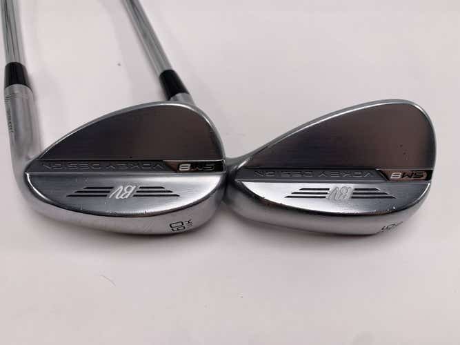 Titleist Vokey SM8 Tour Chrome Wedge Set 56* 10 | 60* 14 Wedge Steel Mens RH