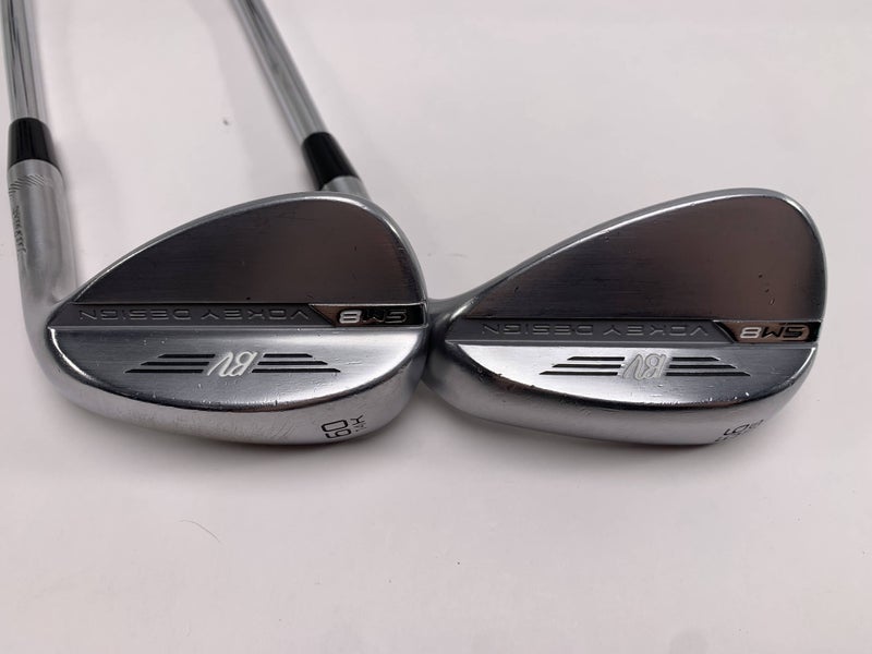 Titleist Vokey SM8 Tour Chrome Wedge Set 56* 10 | 60* 14 Wedge Steel Mens RH