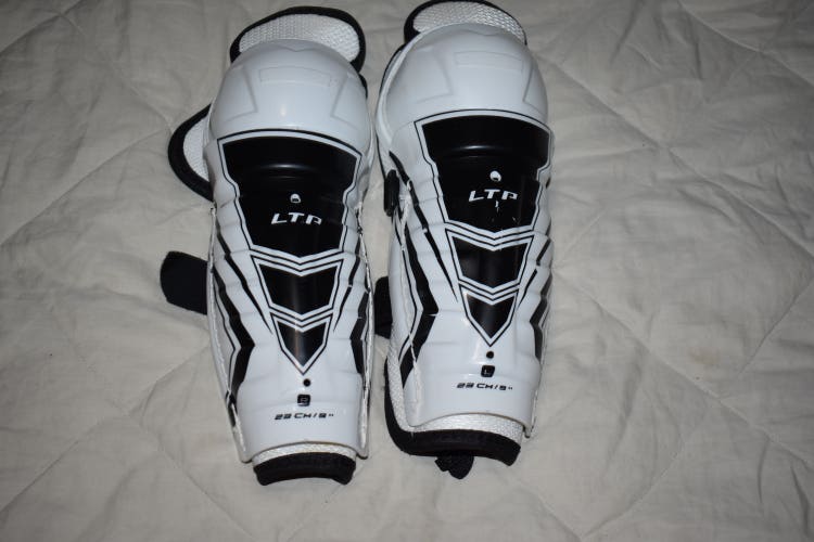 CCM LTP Hockey Shin Pads, 9 Inches - Good Condition!