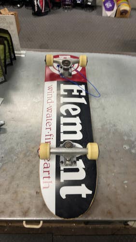 Used Element WIND/WATER/FIRE Complete Skateboard Red 7 3/4" 11793-S000256790