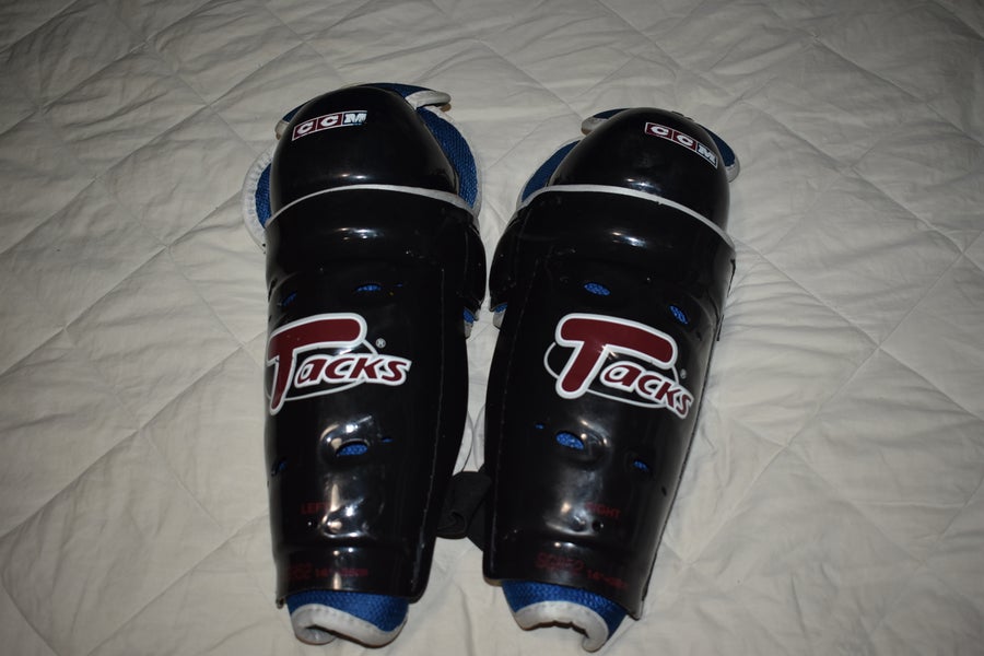 CCM Tacks 852 Hockey Shin Pads, Senior 14 Inches - Great Condition!