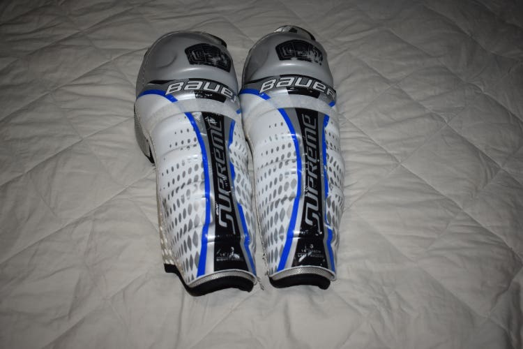 Bauer Supreme ONE55 Hockey Shin Pads, Senior 14 Inches - Good Condition!