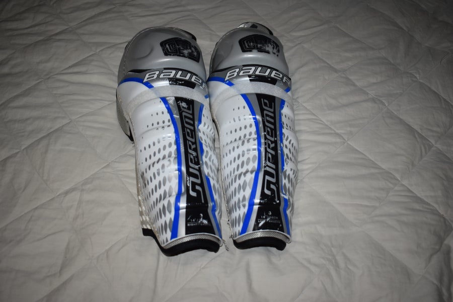 Bauer Supreme ONE55 Hockey Shin Pads, Senior 14 Inches - Good Condition!
