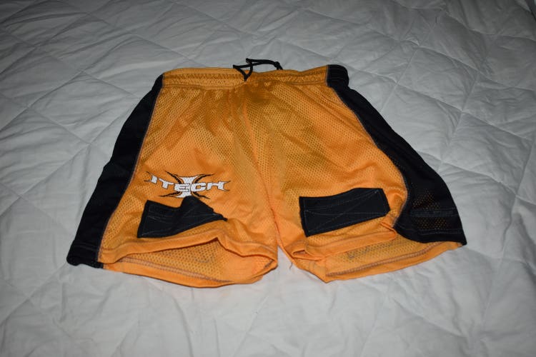 Itech Jock Plus Mesh Shorts/Jock with Cup, Junior Large
