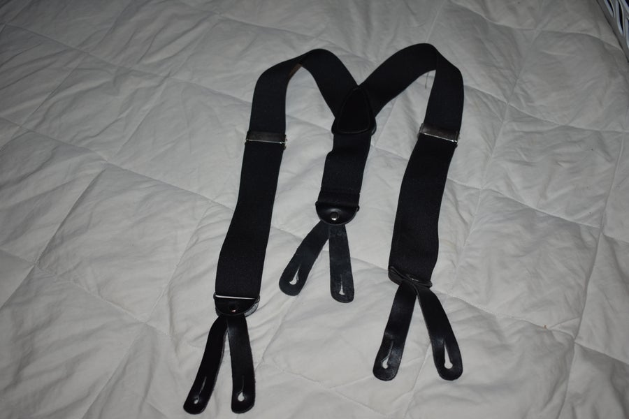Hockey Suspenders, Black - Like New!