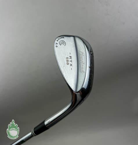Used RH Cleveland 588 RTX Rotex 2.0 Wedge 60*-10 Wedge Flex Steel Golf Club