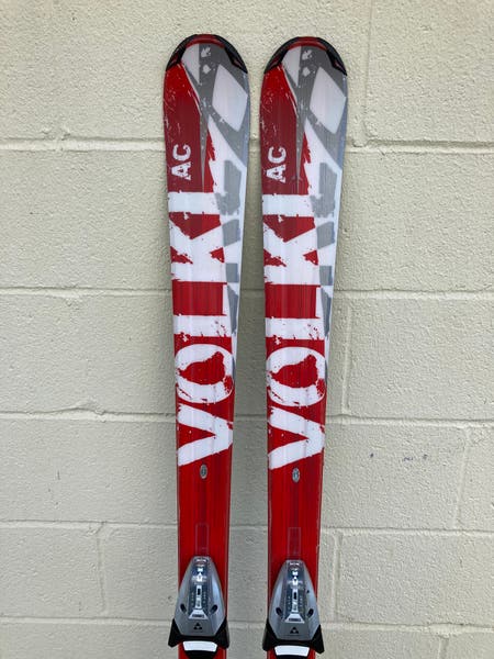 Used Men's Volkl AC Unlimited 163 cm Skis With Bindings