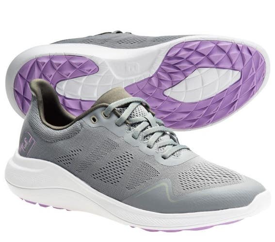 NEW FootJoy Womens FJ Flex Spikeless Golf Shoes 95766 Size 9 - Color: Gray
