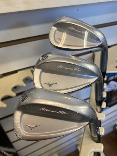 New Mizuno Pro T3 Forged Wedge Set 52 , 56 , 60 Tour Chrome KBS Hi Rev 115