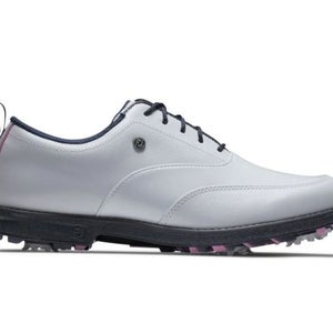 FootJoy Womens Dryjoys Premiere Golf Shoes Size 7 - White/Pink 99044 NEW!