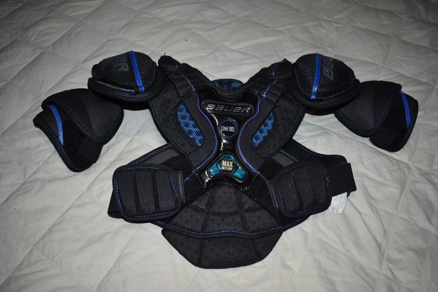 Bauer Supreme One95 Hockey Shoulder Pads w/Max Sorb, Junior Large - Great Condition!