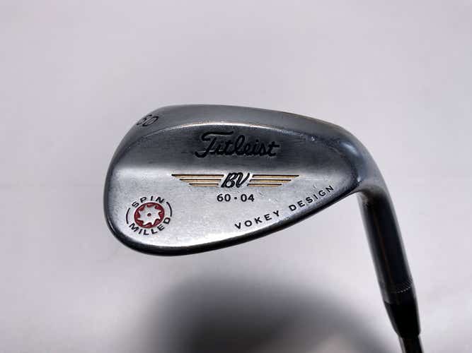 Titleist Vokey Spin Milled Chrome 2009 Lob Wedge LW 60* Wedge Steel Mens RH