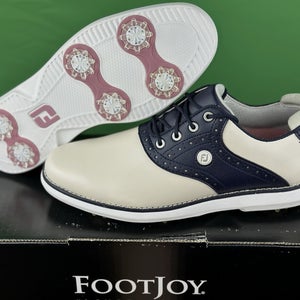 FootJoy Womens Traditions Saddle Golf Shoes - Cream/Navy 97922 Size 7 NEW!