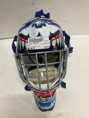 Used Itech MONSTER Inter Goalie Helmet/Mask Carolina Blue MD 11793-S000252841