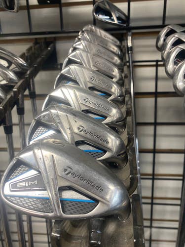 Used Taylormade SIM MAX W/P/SAND/APP Mens Iron Set RH 4I-PW 11793-S000252526