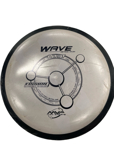 Used MVP WAVE FISSION Disc Golf Driver Grey 11682-S000121738
