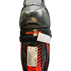 Used Bauer LIL SPORT 9 IN Youth Shin Guards Black 9" 11682-S000118076