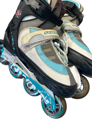 Used Schwinn 8-9.5 Senior Rec Fitness Skates Black Adjustable 11682-S000119512