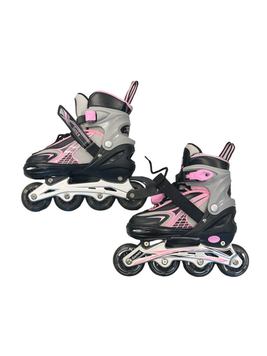 Used GONEX ADJ ROLLERBLADES Junior Rec Fitness Skates Black Adjustable 11682-S000119497