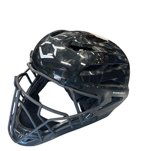Used Evoshield CATCHER HELMETS Catchers Helmet w/Mask Black LG 11682-S000119446