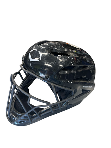 Used Evoshield CATCHER HELMETS Catchers Helmet w/Mask Black LG 11682-S000119446
