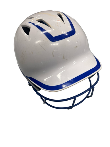 Used Champro HELMET W MASK Batting Helmet w/Mask White MD 11682-S000120700