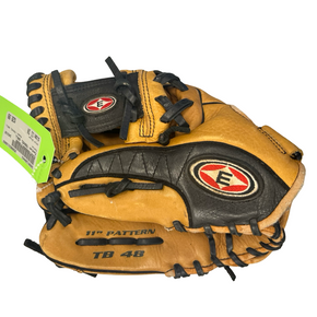 Used Easton TRAVEL BALL BB/SB Glove LH Throw Brown 11" 11682-S000120443