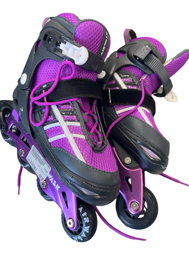Used AIRWALK ADJ Junior Rec Fitness Skates Purple Adjustable 11682-S000120394
