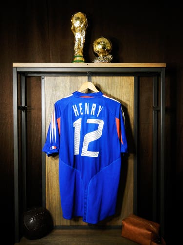 France 2004/06 Home Jersey Henry #12 Size XL Blue Adidas Shirt – (MPN: 641768)