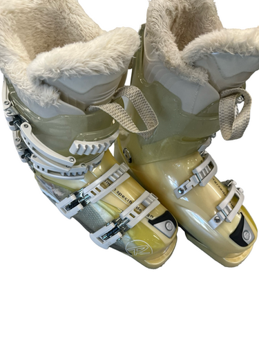 Used Rossignol ELECTRA S3 90 Womens DH Ski Boot Yellow 235 MP - J05.5 - W06.5 11682-S000117869